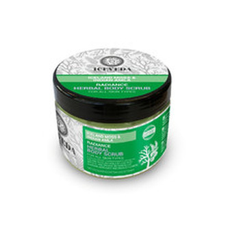 Iceveda Radiance Herbal Body Scrub ( Iceland Moss & Indian Amla ) - Bylinný tělový peeling „Zářivost“ s islandským mechem a indickou amlou 300 ml pro ženy Iceveda Radiance Herbal Body Scrub ( Iceland Moss & Indian Amla ) - Bylinný tělový peeling „Zářivost“ s islandským mechem a indickou amlou 300 ml pro ženy