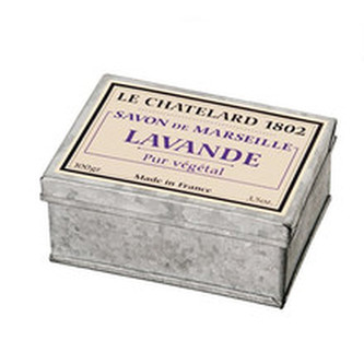 Le Chatelard Luxury French Soap ( levandule ) - Přírodní francouzské mýdlo v retro krabičce 100. ml pro ženy