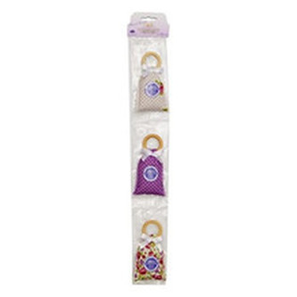 Le Chatelard Lavender Bags With Wood Ring - Sada tří látkových pytlíčků s dřevěným kroužkem 18. ml pro ženy