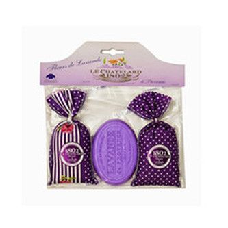 Le Chatelard Lavender Gift Set ( levandule ) - Dárkový set 136. ml pro ženy