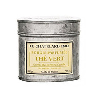 Le Chatelard Scented Candle ( zelený čaj ) - Svíčka v zinkové krabičce s víčkem 200. ml pro ženy