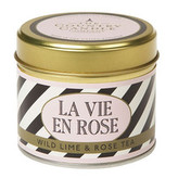 Village Candle La Vie en Rose ( limetka a růže ) - Vonná svíčka v plechu 222. ml unisex