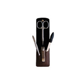 Solingen Manikúry Luxurious Manicure Set Brown 4 - Luxusní 4 dílná hnědá manikúra pro ženy