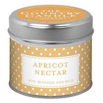 Country Candle Apricot nectar Candle ( meruňkový nektar ) - Rustikální vonná svíčka v plechu 231. ml pro ženy