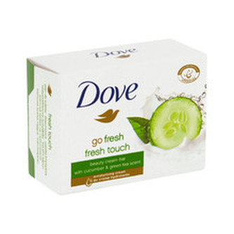 Dove Go Fresh Fresh Touch Beauty Cream Bar - Tuhé mýdlo s vůní okurky a zeleného čaje 200. ml pro ženy