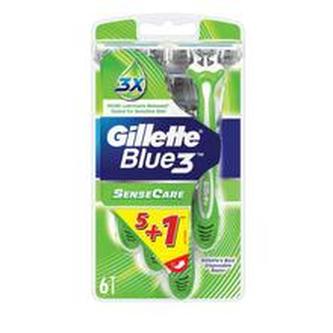 Gillette Blue 3 Sensitive ( 6 ks ) - Pohotová holítka pro ženy