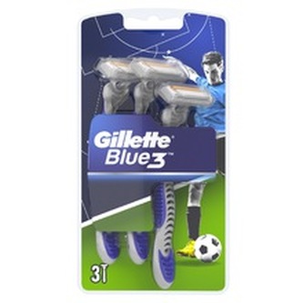 Gillette Blue 3 Fotbal ( 3 ks ) - Pohotová holítka pro muže