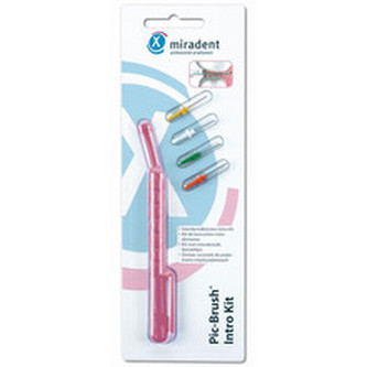 Miradent Pic-Brush Intro Kit - Inteligentní mezizubní kartáček s ochranným krytem 1.0 ml unisex