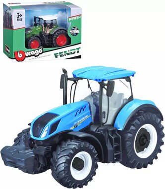 Traktor Bburago Fendt 1050 Vario/New Holland kov/plast 13cm