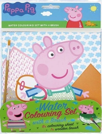 Vodové omalovánky se štětcem Peppa Pig