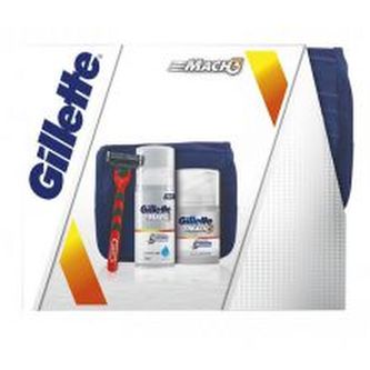 Gillette Mach3 Red Set - Dárková sada pro muže 125 ml pro muže