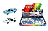 Auto Welly 1972 Pontiac Firebird Trans AM kov 12cm asst 4 barvy volný chod 12ks v boxu