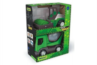 Auto stavební Tech truck 2v1 26 x 35 x 15 cm plast  (1ks v krabici)