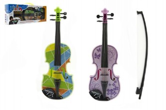 Housle/Viola plast 40cm na baterie se zvukem se světlem, 2 druhy