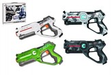 Pistole Territory laser game set 2ks plast na baterie asst 2 barvy v krabici 34x38x9cm