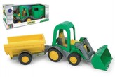 Traktor/Nakladač s vlečkami plast 37cm asst 2 druhy v krabici Wader