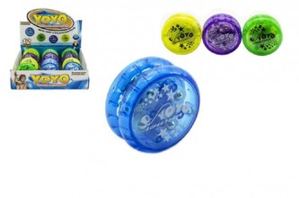 Jojo plast 6cm svítící, 4 barvy - 1 kus