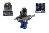 Figurka voják \"policejní komando\"s doplňky plast 9cm asst mix druhů v krabičce 12x12x4cm 12ks v boxu