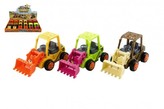Buldozer/Bagr plast 13cm  na setrvačník 12ks v boxu - 1 kus