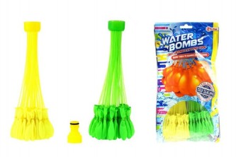 Vodní bomby sada pro vodní bitvu 2x35ks s nástavcem na kohoutek 15x30cm