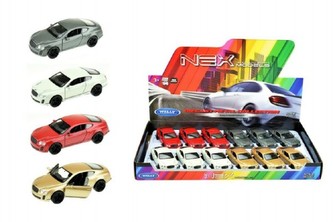 Auto Welly Bentley Continental Supersports kov 12cm asst 4 barvy volný chod 12ks v boxu