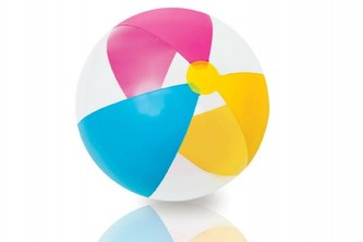 Míč nafukovací 61cm, 2 barvy, v sáčku - 1 kus