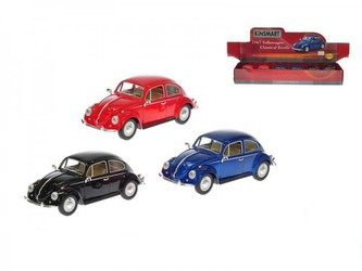 Auto Kinsmart VW Classical Beetle 1967 1:24 kov 17cm asst 3 barvy 6ks v boxu