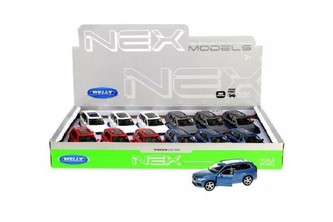 Auto Welly Volvo XC 90 kov 12cm volný chod asst 4 barvy 12ks v boxu