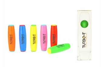 Fidget Turbo-T Tumbler plast 9cm antistresový váleček 6 barev v krabičce 24ks v boxu - 1 kus