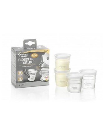 Sada nádobek pro uchovávání mléka Tommee Tippee - 4ks