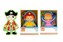 Puzzle šatník dřevo 17cm asst 3 barvy v krabičce  24m+