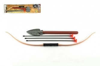 Sada/kopí + luk s přísavkami plast 62cm asst 2 druhy na kartě