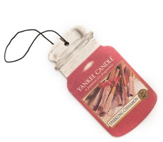Yankee Candle Osvěžovač do auta Sparkling cinnamon 1x papírová visačka
