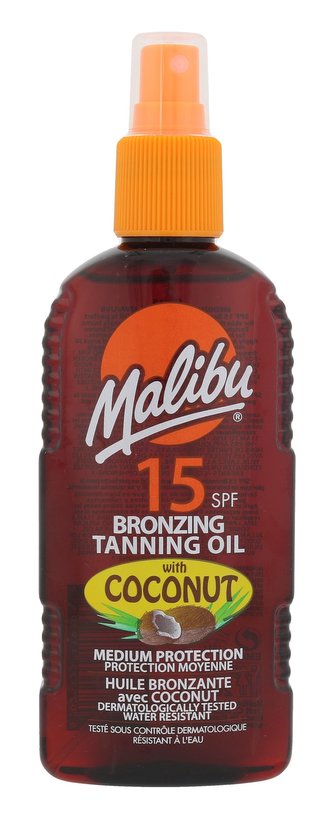 Malibu Bronzing Tanning Oil Opalovací přípravek na tělo Coconut 200 ml SPF15 pro ženy