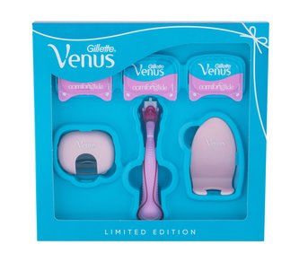 Gillette Venus holící strojek s jednou hlavicí 1 ks + náhradní hlavice 2 ks + kryt na holící strojek + držák do sprchy na holící strojek
