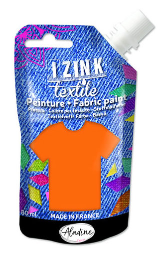 IZINK textilní barva - oranžová 80 ml