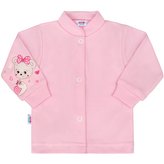 Kojenecký kabátek New Baby medvídek růžový - velikost 68 (4-6m)