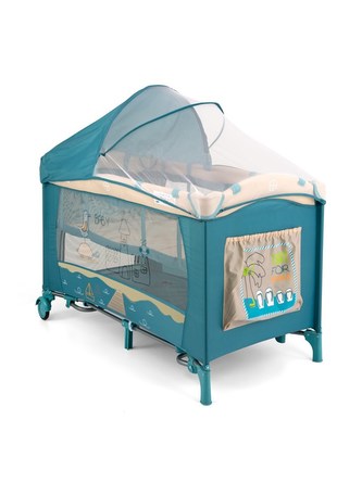 Cestovní postýlka Milly Mally Mirage Deluxe blue bird