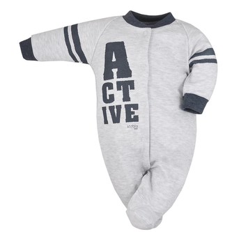 Kojenecký overal Koala Active světle šedý