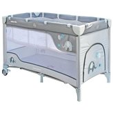 Dětská cestovní postýlka Baby Mix Sloni Grey
