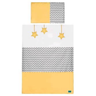 3-dílné ložní povlečení Belisima Hvězdička 90/120 žluté