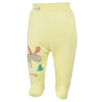 Kojenecké bavlněné polodupačky Koala Happy Baby žluté