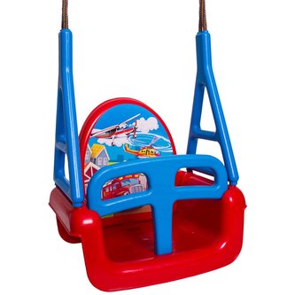 Dětská houpačka 3v1 car Swing red