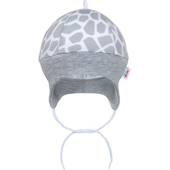 Kojenecká bavlněná čepička New Baby Žirafa - velikost 56 (0-3m)