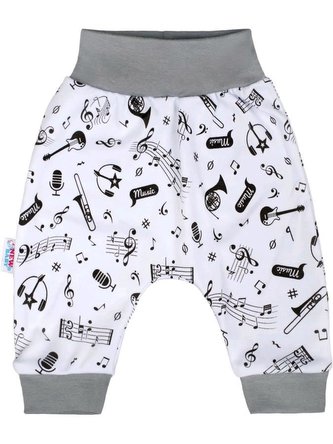 Kojenecké bavlněné polodupačky New Baby Music - velikost 80 (9-12m)