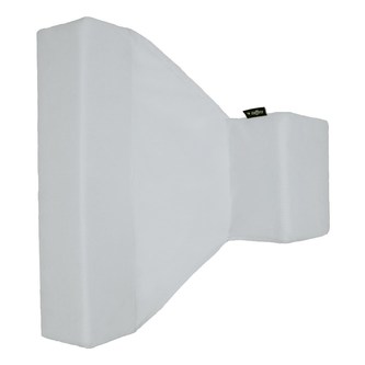 Trojhranná opěrka Womar Velvet šedá