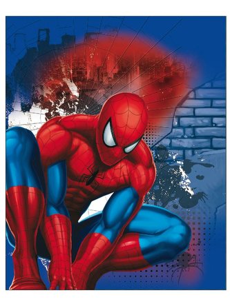 Dětská oboustranná auto deka Spiderman 120x150 cm