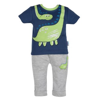 Kojenecké tričko s krátkým rukávem a tepláčky New Baby Dino - velikost 62 (3-6m)