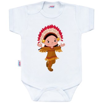 Body s potiskem New Baby Indian Boy - velikost 80 (9-12m)