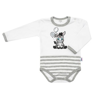 Kojenecké bavlněné body New Baby Zebra exclusive - velikost 80 (9-12m)